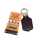RARE VINTAGE LEVI'S AUTHENTIC LEATHER KEYCHAIN BRAND NEW WITH TAGS