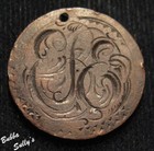 Indian Cent Love Token Initials ESE