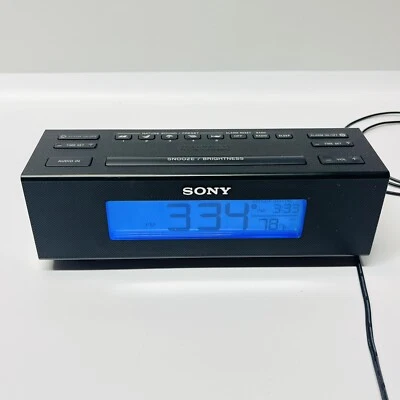 Sony Dream Machine ICF-C707 FM/AM Digital Clock Radio Nature Sounds & Aux Input - Image 1 of 4