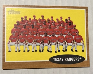 Texas Rangers Topps 2010 Topper Card Checklist Rare - Bild 1 von 2