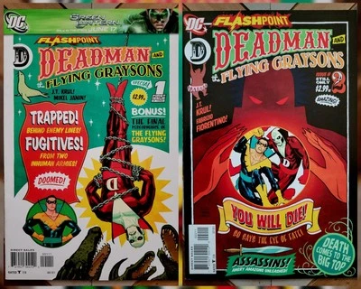 Flashpoint Deadman & The Flying Graysons #1-2 (DC 2011) VF 8.0 Cliff Chiang Art - Image 1 of 4