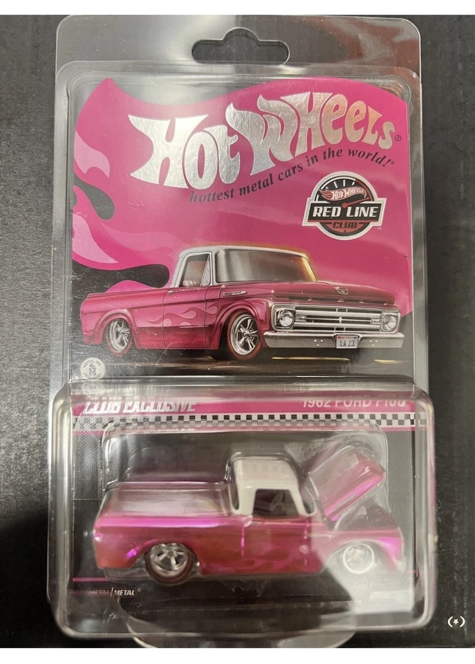 风火轮 1962 年福特 F100 收藏家 RLC 限定粉色 — 第 1/1 张图片