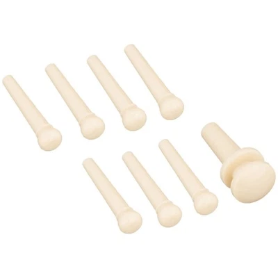 Pines de puente moldeados inyectados D'Addario con pasador final, juego de 7, marfil Foto 1 de 2