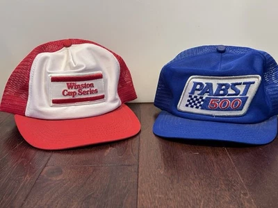 De colección - Finales de los 70 - Sombreros de camionero - Serie Winston Cup - Malla de carreras Pabst 500 Foto 1 de 4