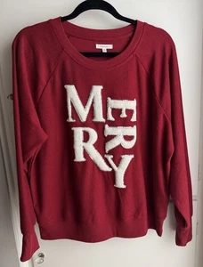 Maurice’s Holiday Rippstrick Top Größe L rot  - Bild 1 von 8