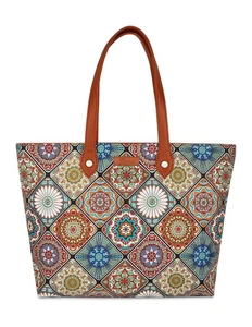 Bolso de Mano Sishka Sostenible Hecho a Mano Impreso Tela para Mujer-Bolso de Hombro - Imagen 1 de 46