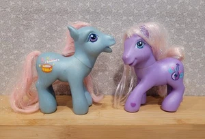 2002 Hasbro My Little Pony G3 Piccolo & Sweetsong Music Brushable Figure Set - Bild 1 von 10