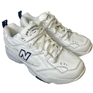 NEW BALANCE 608V1 TRAINING SNEAKERS WHITE WX608WT SIZE 6.5 GYM ATHLETIC SCHOOL - Picture 1 of 14