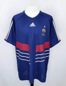 FRANCE FFF 2010-11 HOME SHIRT REPLICA - MAILLOT ADIDAS VINTAGE COUPE DU MONDE - Picture 1 of 17