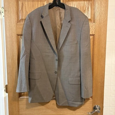 Blazer 46L Para Hombre Habitación Club Estampado Beige Tostado 100% Lana 2 Botones Abrigo Deportivo Foto 1 de 4