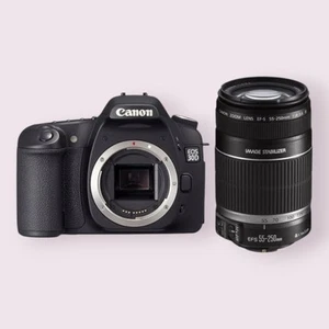 Canon EOS 30D Digital SLR Camera with EF-S 55-250mm Telephoto Lens - Used - Picture 1 of 1