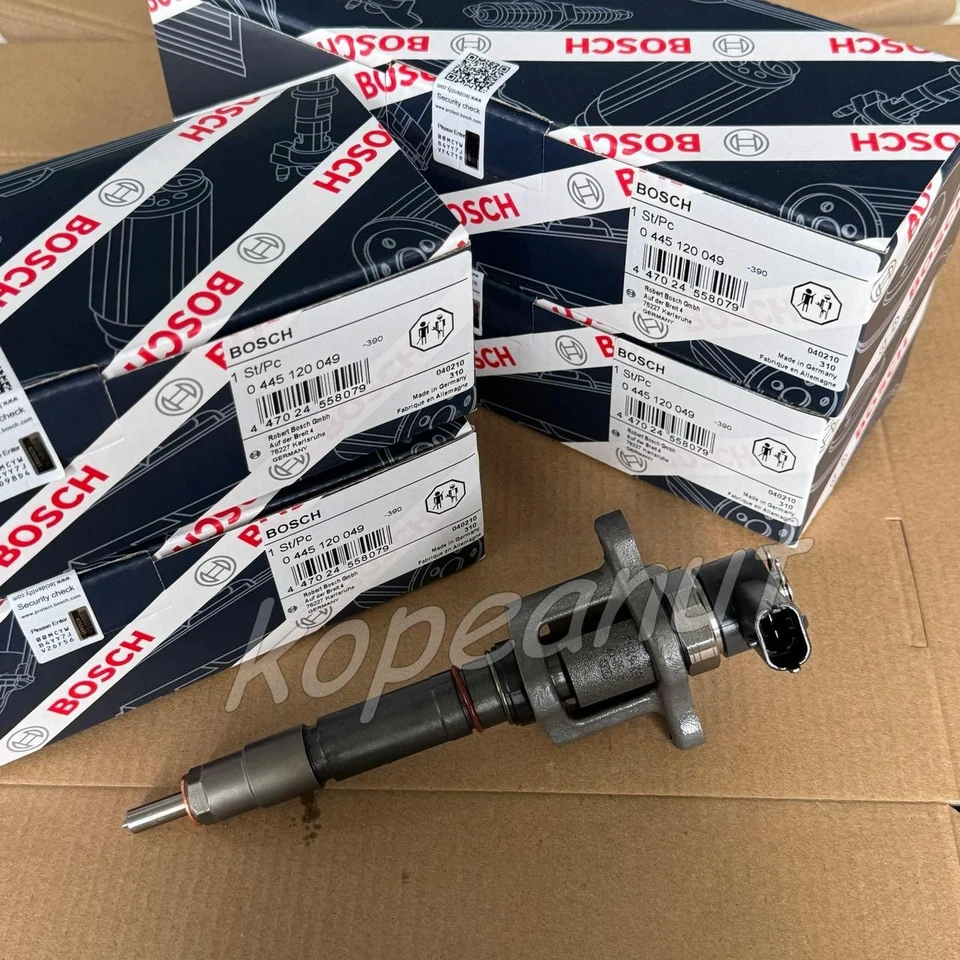 Inyector de combustible 4X 0445120049 para motor Mitsubishi Fuso 4M50 4,9 L diésel ME223750 Foto 1 de 4