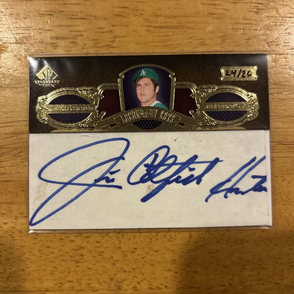 2007 Sp Legendary Cuts Jim “catfish” Hunter Cut Auto #24/26 - Image 1 of 1