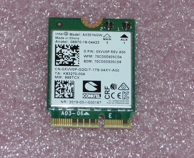 Intel AX201NGW 802.11ac WLAN M.2 für Medion Akoya S17405 MD61931 MD63815 MD62247 - Bild 1 von 2