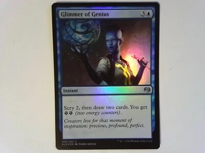 Foil Glimmer of Genius	 Kaladesh - Magic the Gathering MTG - Blue - Image 1 of 2