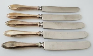 5 Gorham versilberter Griff rostfreie Klinge Besteck Buttermesser 8,5 Zoll - Bild 1 von 5