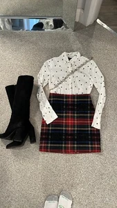 J. Crew Polka Dot Button Down 4P - Picture 1 of 6