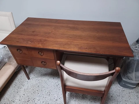 Mid century desk and chair Cover