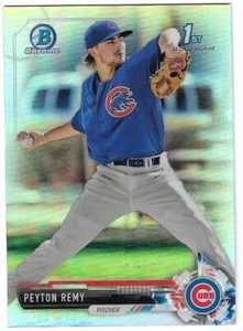 2017 Bowman Chrome Refractor #BDC-113 Peyton Remy 1st Bowman Chicago Cubs