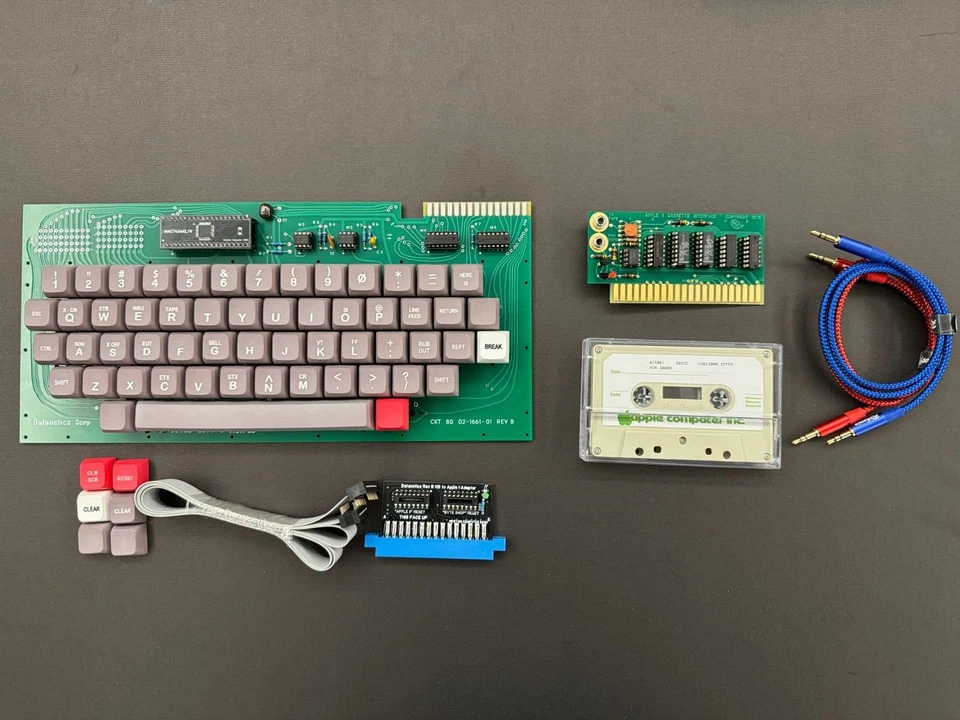 Datanetics Rev B Keyboard & Apple Cassette Interface ACI Replica for Apple 1 I - Image 1 of 4