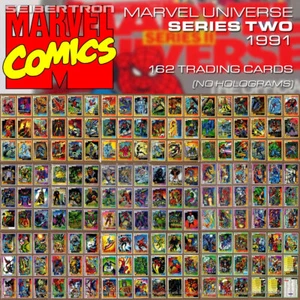 Marvel Universe Series 2 1991 162 Trading Cards Base Set lot no holograms Impel - Picture 1 of 12
