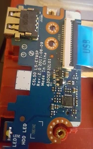 HP 255 250 G6 3KX70ES USB Ports SD PCB Board Genuine LS-E795P CSL50 435OEP32L01 - Picture 1 of 1