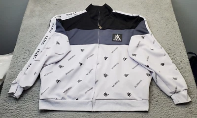 Chaqueta Red Ape Para Hombres Multi MCMXXXIII Monograma Estampado Polar Forrado Bolsillos Cremallera Completa Foto 1 de 4