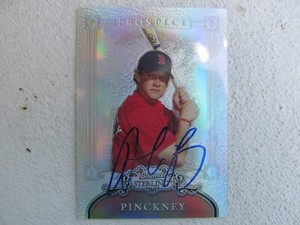 Red Sox Andrew Pinckney Signed Autographed 2006 Bowman Sterling # 172 / 199 Mint