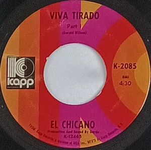 LATIN FUNK 45 HEAR El Chicano VIVA TIRADO 1970 Kapp VG - Picture 1 of 4