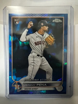 2022 Topps Chrome Update Sapphire Jeremy Pena RC Rookie Debut #US276 Astros - Image 1 of 2