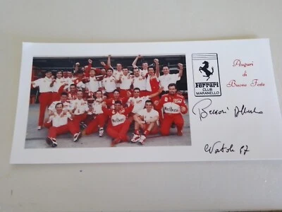 FERRARI CLUB   Maranello- 1997s greeting card- A.Beccari signature - Image 1 of 2