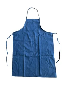 Delantal de trabajo resistente azul unisex 3 bolsillos - Imagen 1 de 2