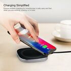 Fast 10W Wireless Charger for iPhone 8/8+X, Xr Galaxy S8+S7 Edge BLACK