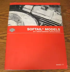 2011 Harley-Davidson Softail Service Manual Blackline Fatboy Heritage Xlnt - Picture 1 of 4