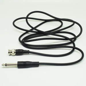 100pcs 2M/6.6FT BNC Male To 1/4" 6.3mm Mono Male Plug Audio Adapter Cable Black - Picture 1 of 6