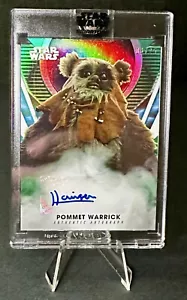 2023 Topps Star Wars Signature Series Harrison Davis As Pommet Warwick Auto /25 - Picture 1 of 3