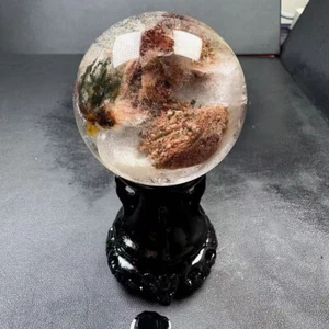 50mm natural Garden crystal quartz sphere polished ball energy healing gift - Picture 1 of 9