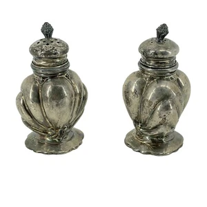 WB Mfg Co Vintage 182 Sale e Pepe Shaker Ornato Silverplate Floreale Cucina - Foto 1 di 5