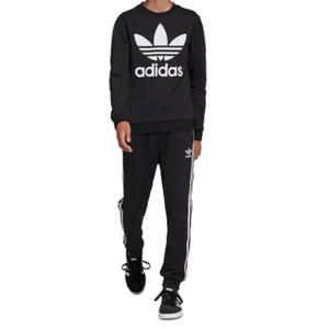 Adida Big Boys Trefoil Logo French Terry Sweatshirt 11-12Y - Picture 1 of 8