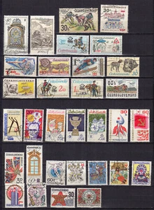Tschechoslowakei ein Lot von 30 Briefmarken gestempelt /TE5273 - Bild 1 von 1