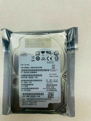HP 1TB MM1000JEFRB / ST1000NX0333 7.2K Rpm Sas 2.5" 765452-001 1FN201-035 - Image 1 of 4