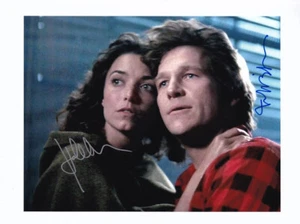 Foto autógrafa firmada a mano de Jeff Bridges Karen Allen Starman 8x10 certificado de autenticidad - Imagen 1 de 2