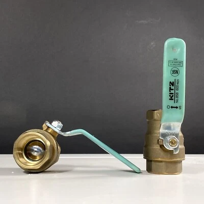 Lote De 2 VÁLVULAS DE BOLA KITZ 1" 600 WOG Nº858 Rosca Z9 Foto 1 de 4