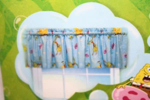 Spongebob Squarepants Kids Window Valance Blue Ruffle ONE Decorative 84"x15" NIP - Picture 1 of 2