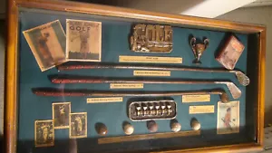 Vintage History of Golf Sammlerstück Schattenkasten Holzrahmen Hängevitrine - Bild 1 von 17