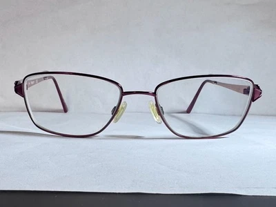 Monturas rectangulares de metal borgoña FLEXON LANA 604 53-17-135 para mujer Foto 1 de 4