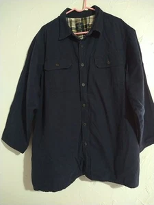 Chaqueta de Trabajo Faded Glory Hombre 3XL (54-56) Azul Marino Franela Forrada Mecánico Caza... - Imagen 1 de 12