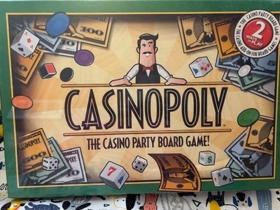Casinopoly Casino Party Board Game 2001 Blackjack Craps Slot+ NEW FREE SHIP - Image 1 of 3