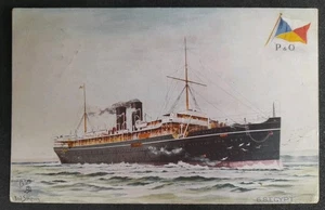 Postal P&O SS Egipto Old Tucks Celebrada Forros - Imagen 1 de 3