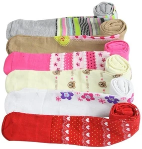 ToBeInStyle Girl's Pack of 6 Assorted Design Winter Tights - Picture 1 of 21